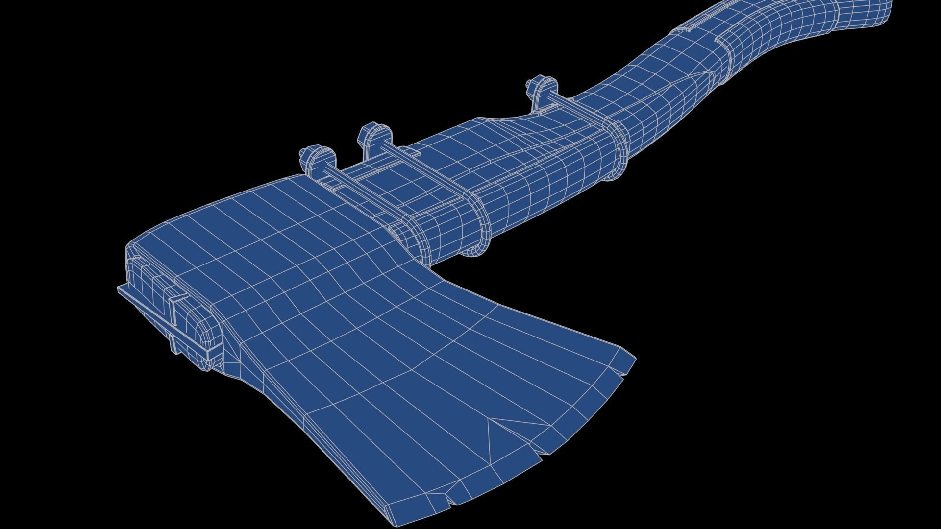 Modifiable Strike Weapon 11 Low-poly 3D model_28