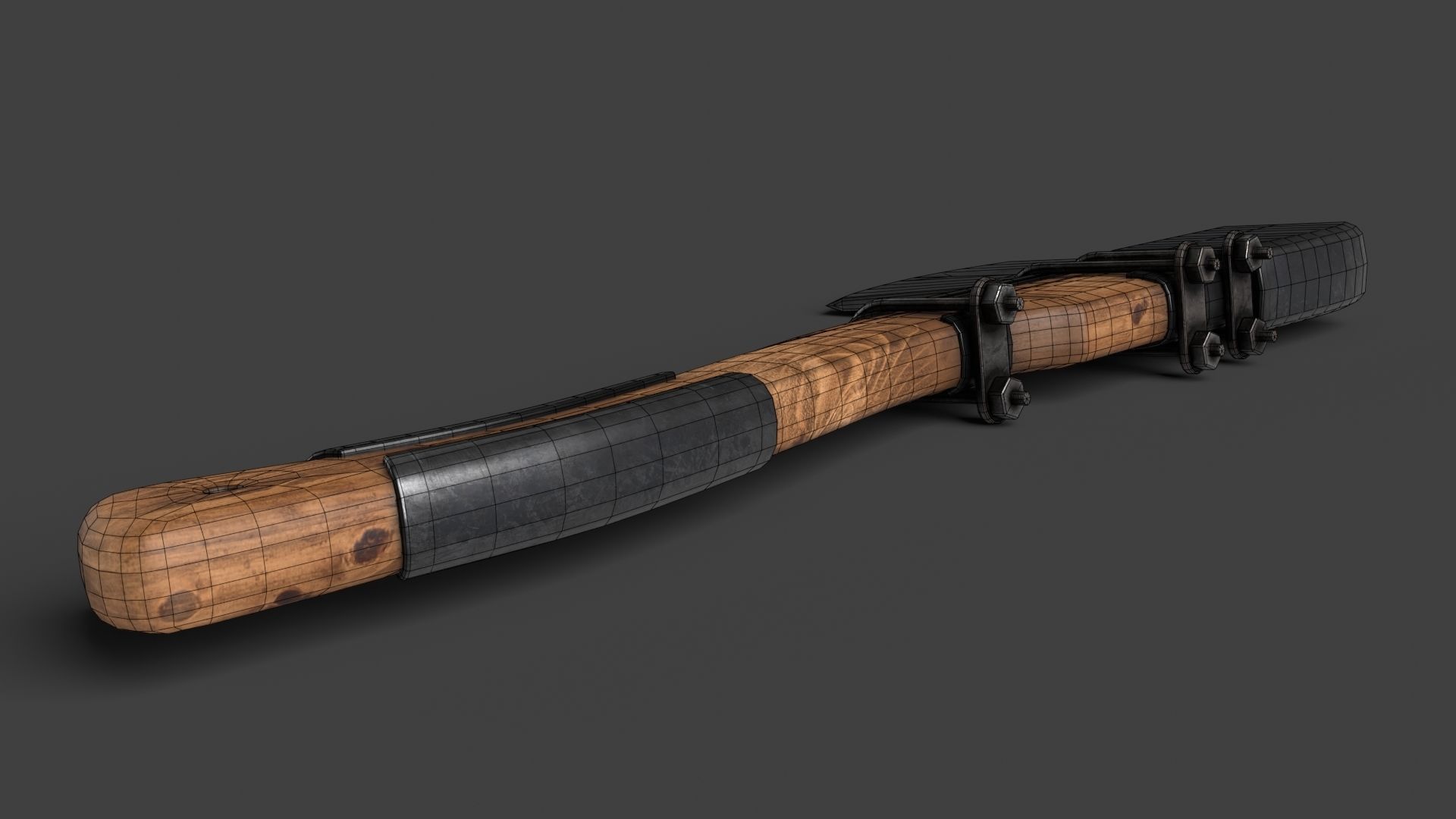 Modifiable Strike Weapon 11 Low-poly 3D model_16