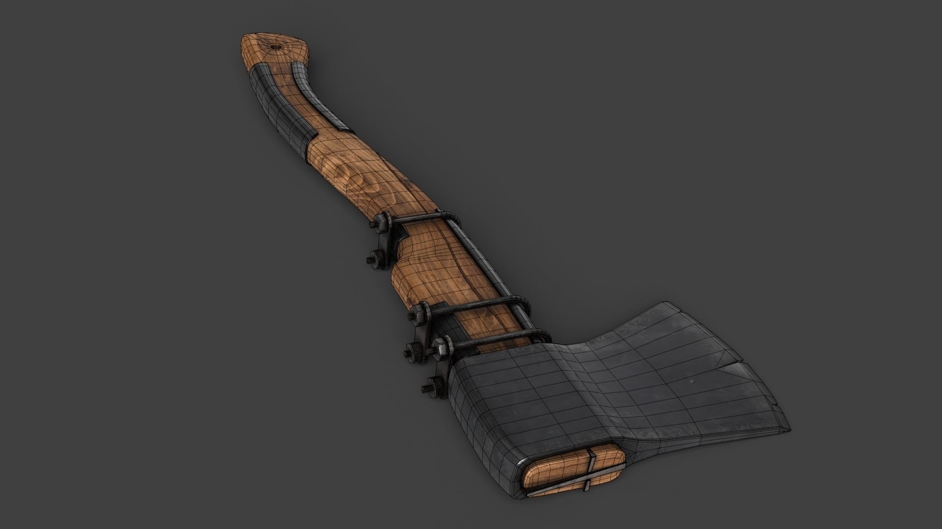 Modifiable Strike Weapon 11 Low-poly 3D model_14