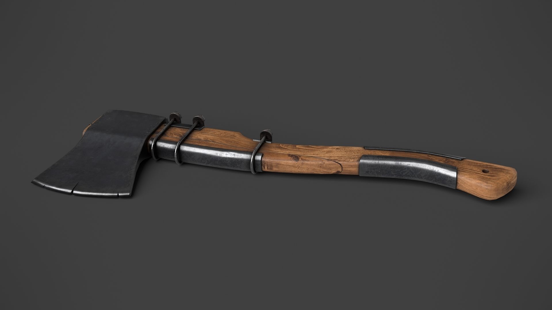 Modifiable Strike Weapon 11 Low-poly 3D model_5