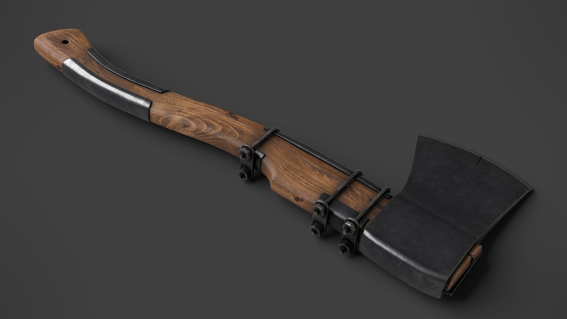 Modifiable Strike Weapon 11 Low-poly 3D model_1