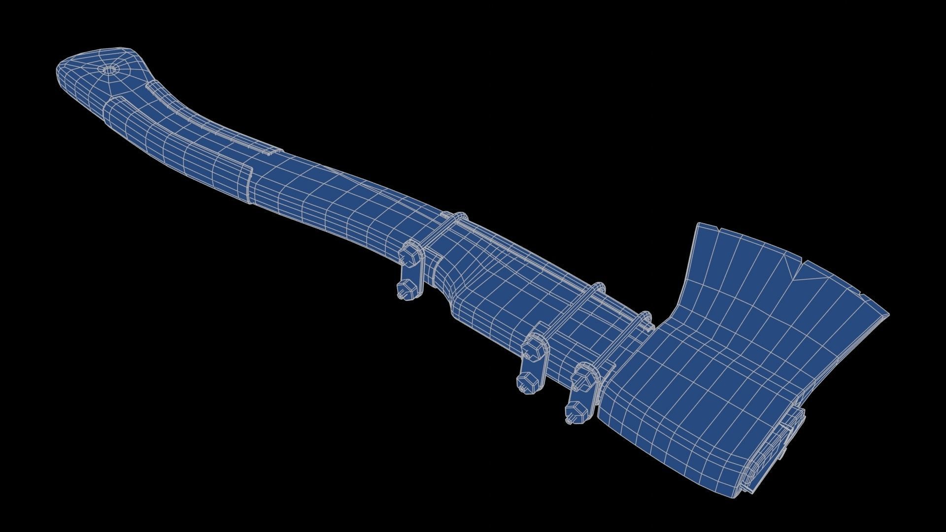 Modifiable Strike Weapon 11 Low-poly 3D model_21