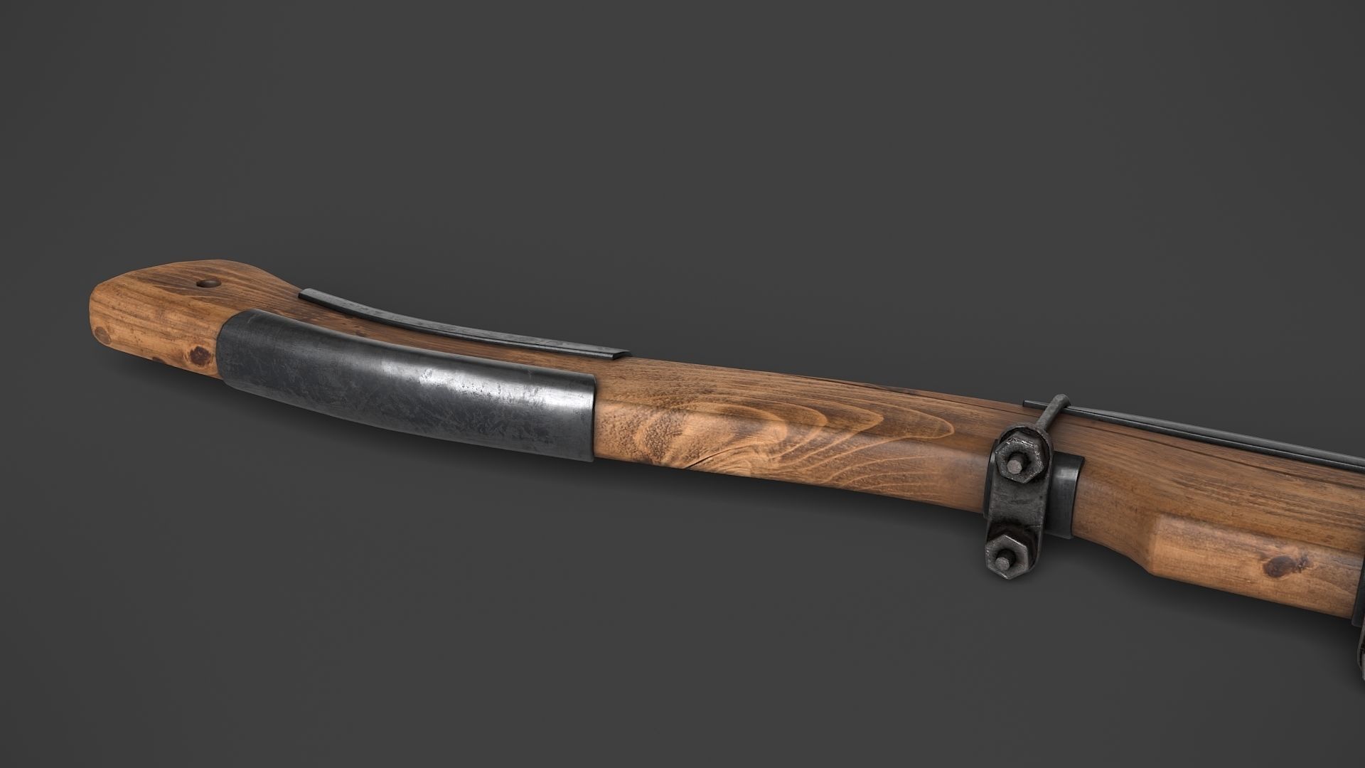 Modifiable Strike Weapon 11 Low-poly 3D model_7