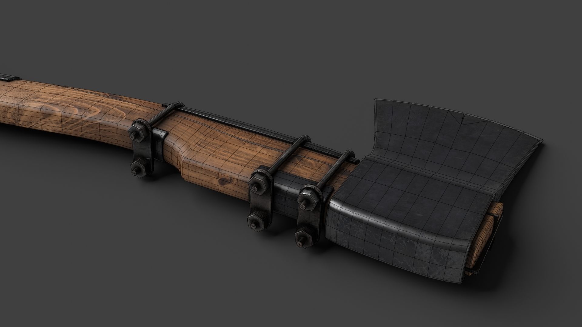 Modifiable Strike Weapon 11 Low-poly 3D model_19