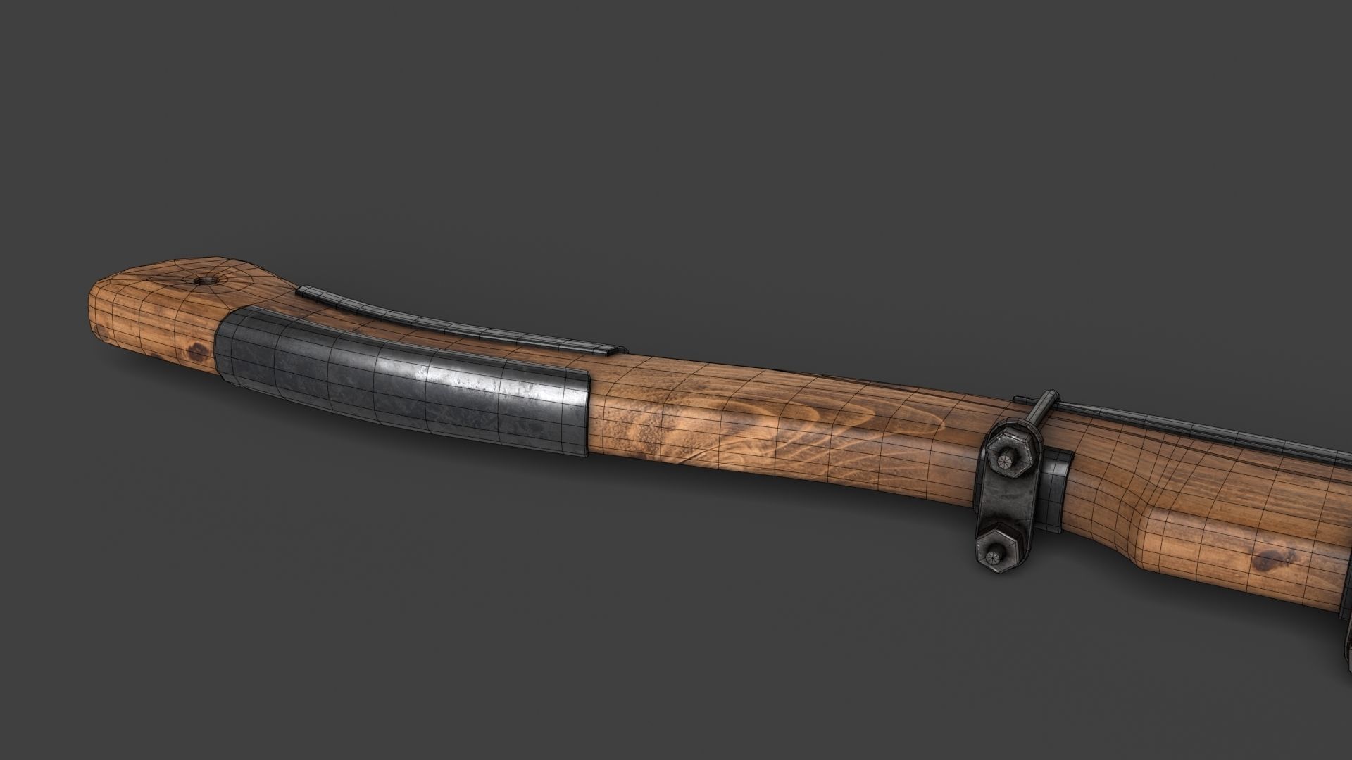 Modifiable Strike Weapon 11 Low-poly 3D model_17