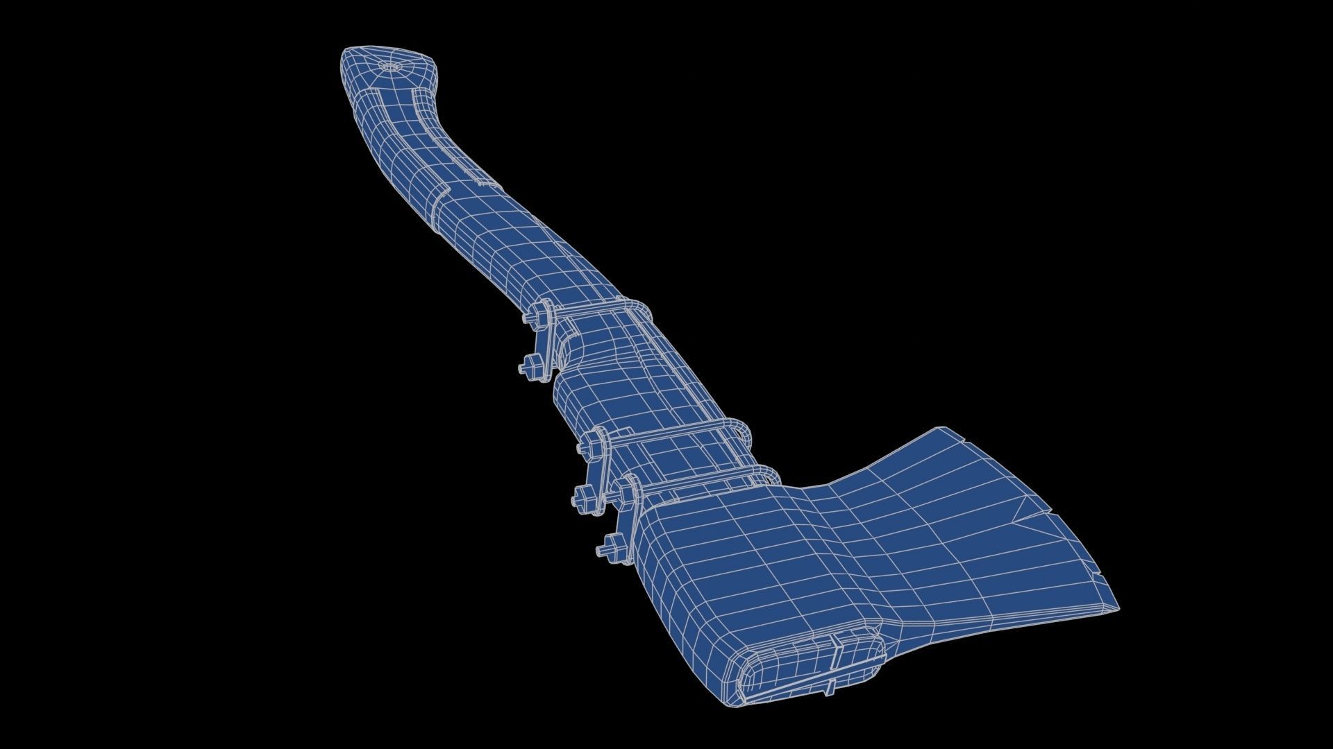 Modifiable Strike Weapon 11 Low-poly 3D model_24