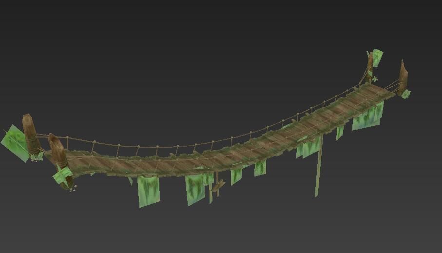 Group components of ancient architecture Low-poly 3D model_8