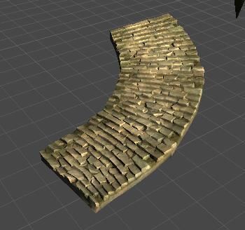 Group components of ancient architecture Low-poly 3D model_12