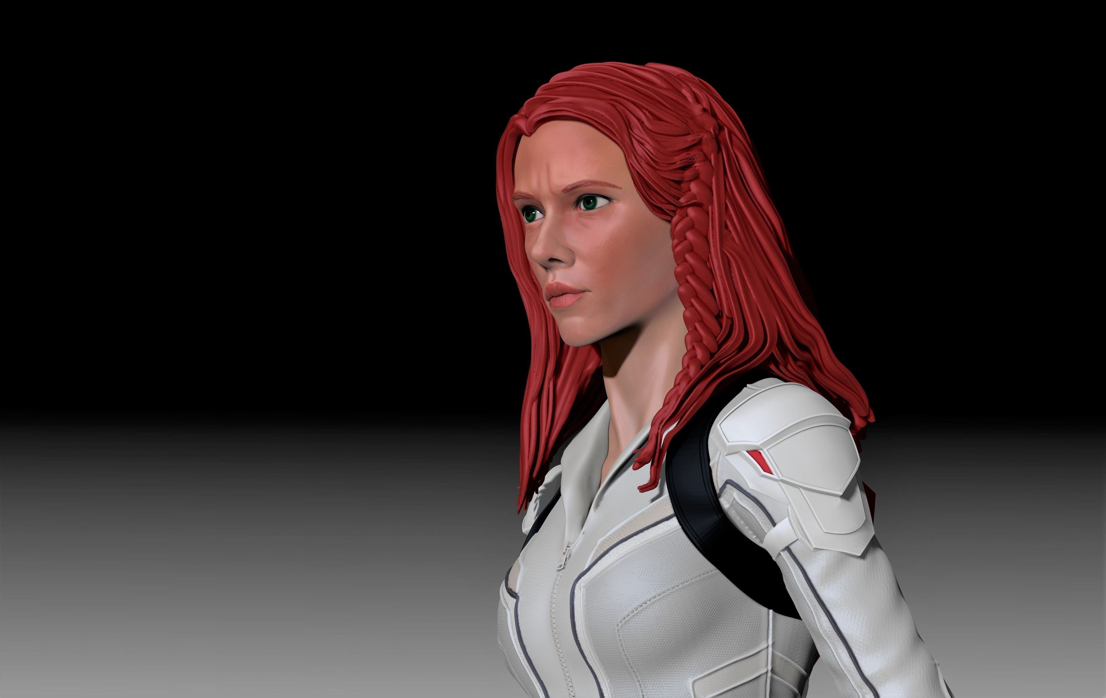 Scarlett Johansson  - Black WIdow for 3D Printing 3D print model_9
