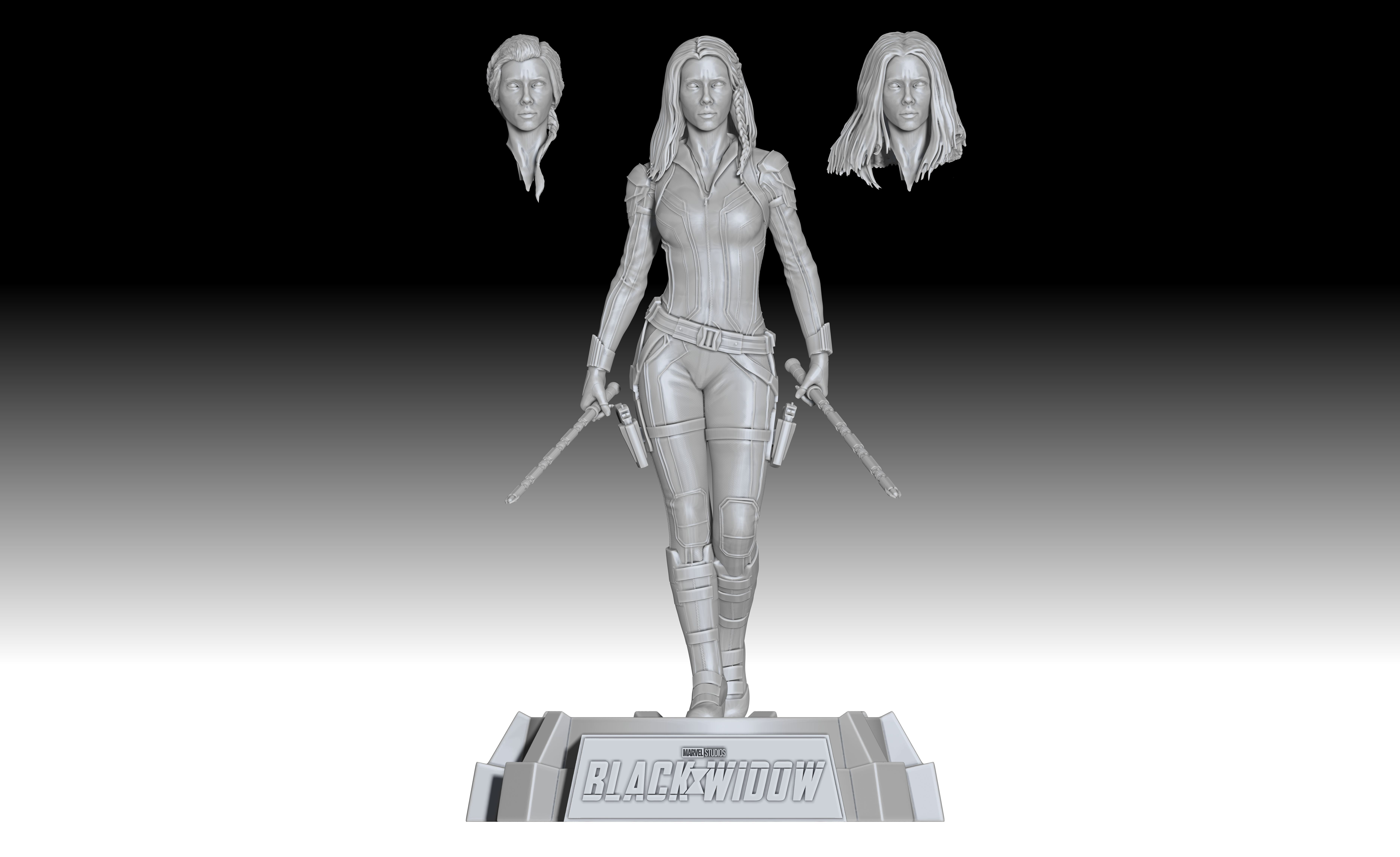 Scarlett Johansson  - Black WIdow for 3D Printing 3D print model_14