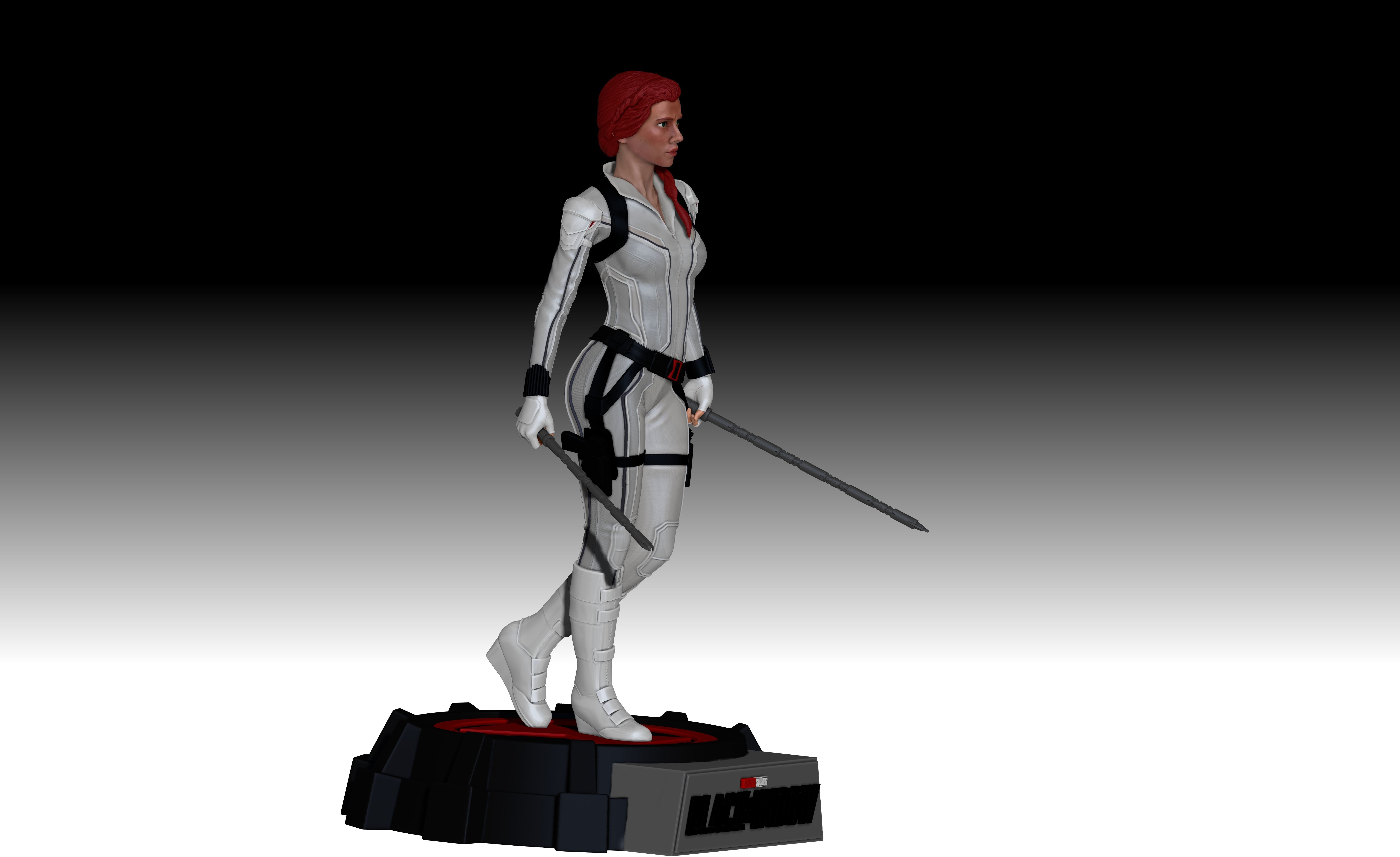 Scarlett Johansson  - Black WIdow for 3D Printing 3D print model_4