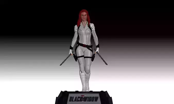 Scarlett Johansson  - Black WIdow for 3D Printing 3D print model