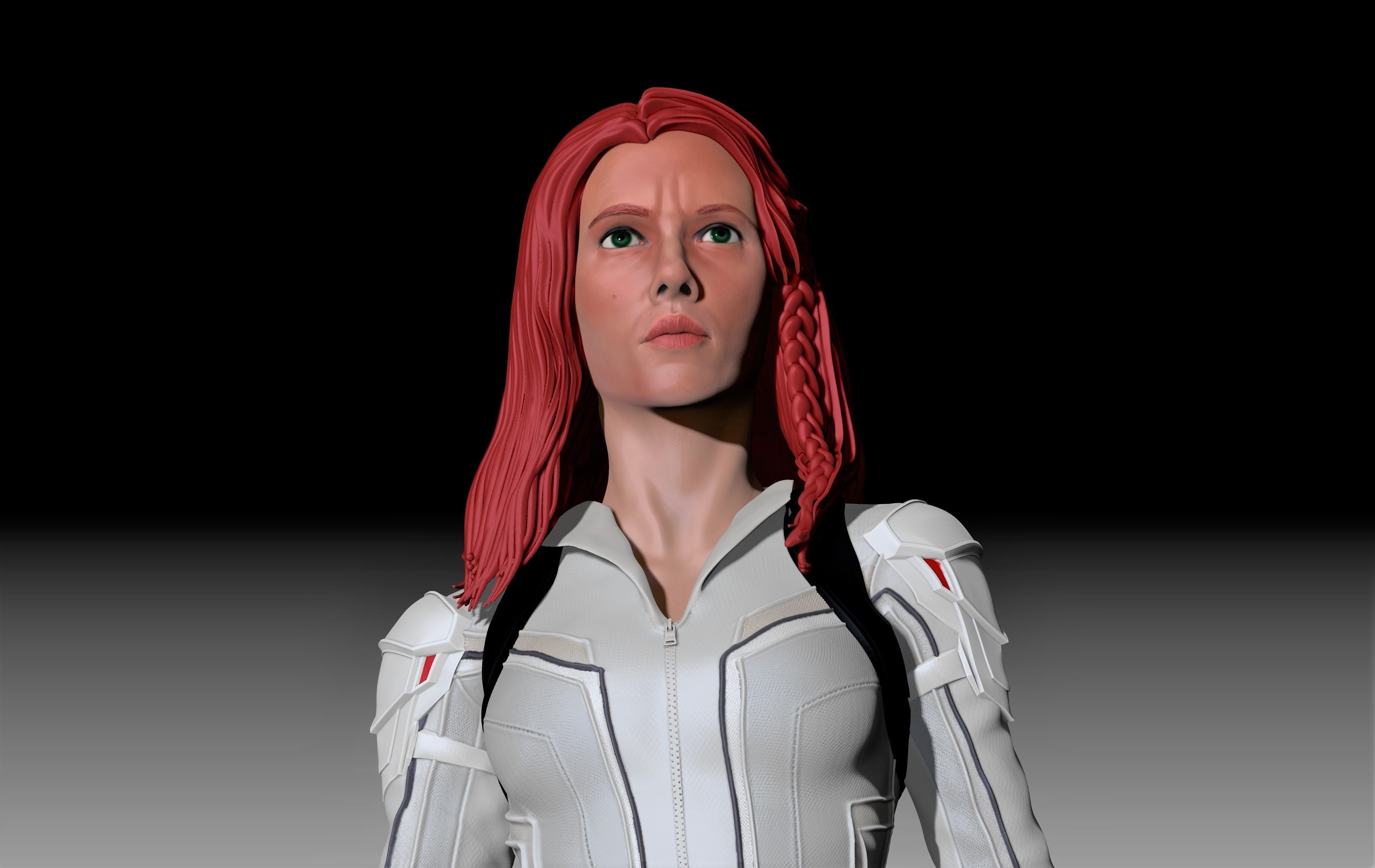 Scarlett Johansson  - Black WIdow for 3D Printing 3D print model_7