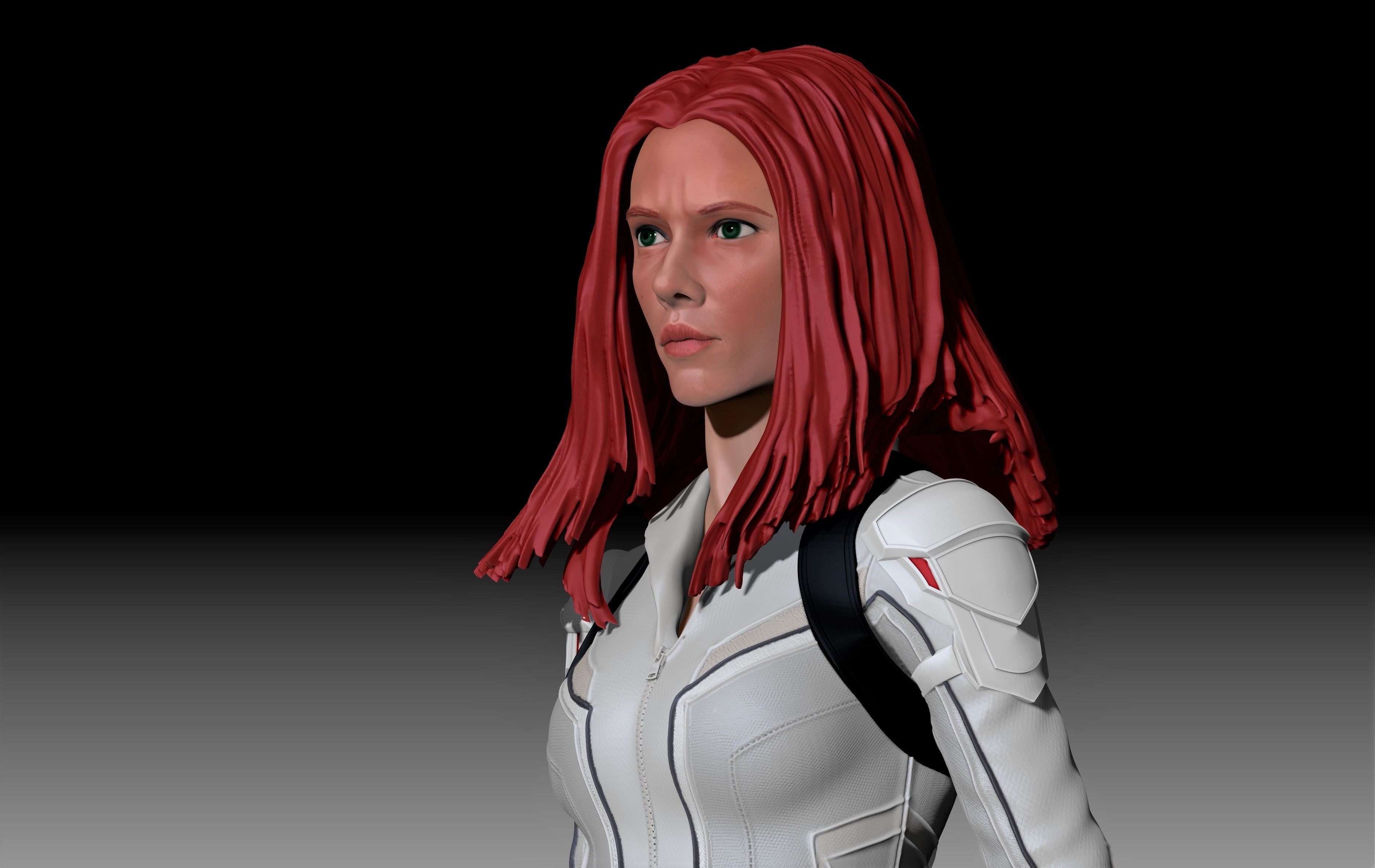 Scarlett Johansson  - Black WIdow for 3D Printing 3D print model_8