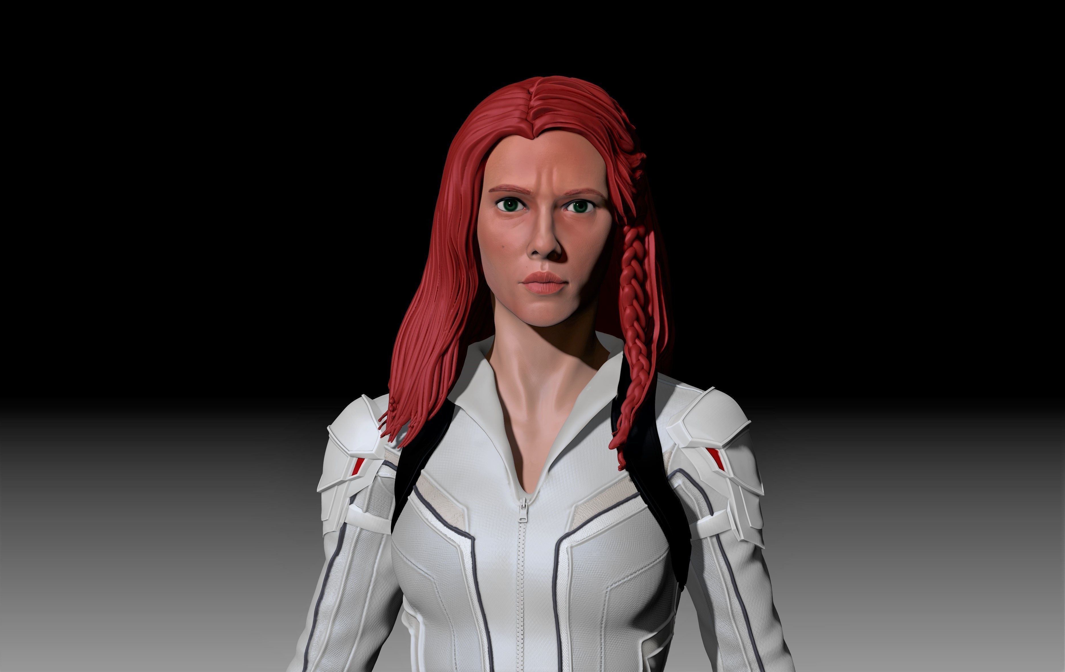 Scarlett Johansson  - Black WIdow for 3D Printing 3D print model_6