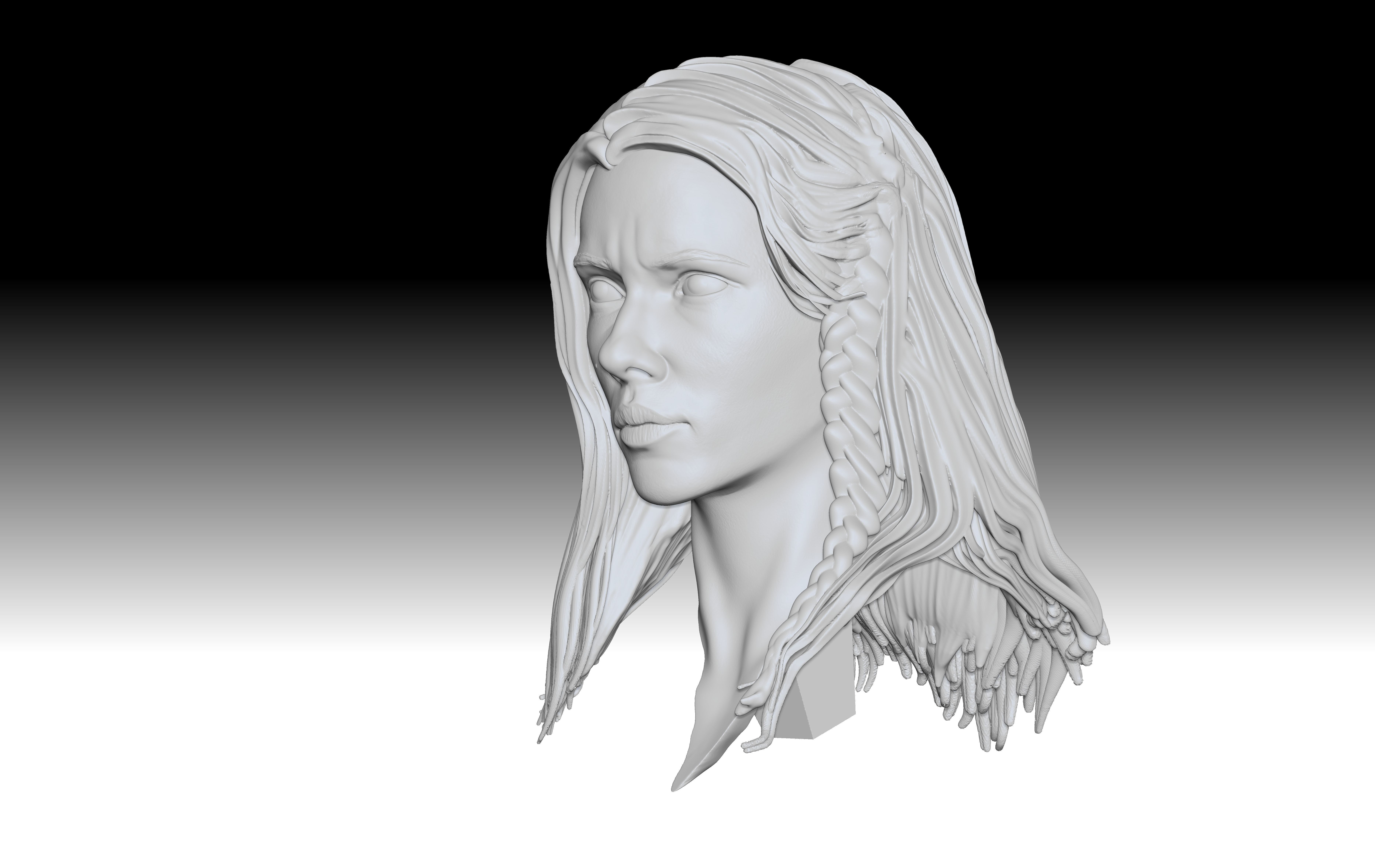 Scarlett Johansson  - Black WIdow for 3D Printing 3D print model_11