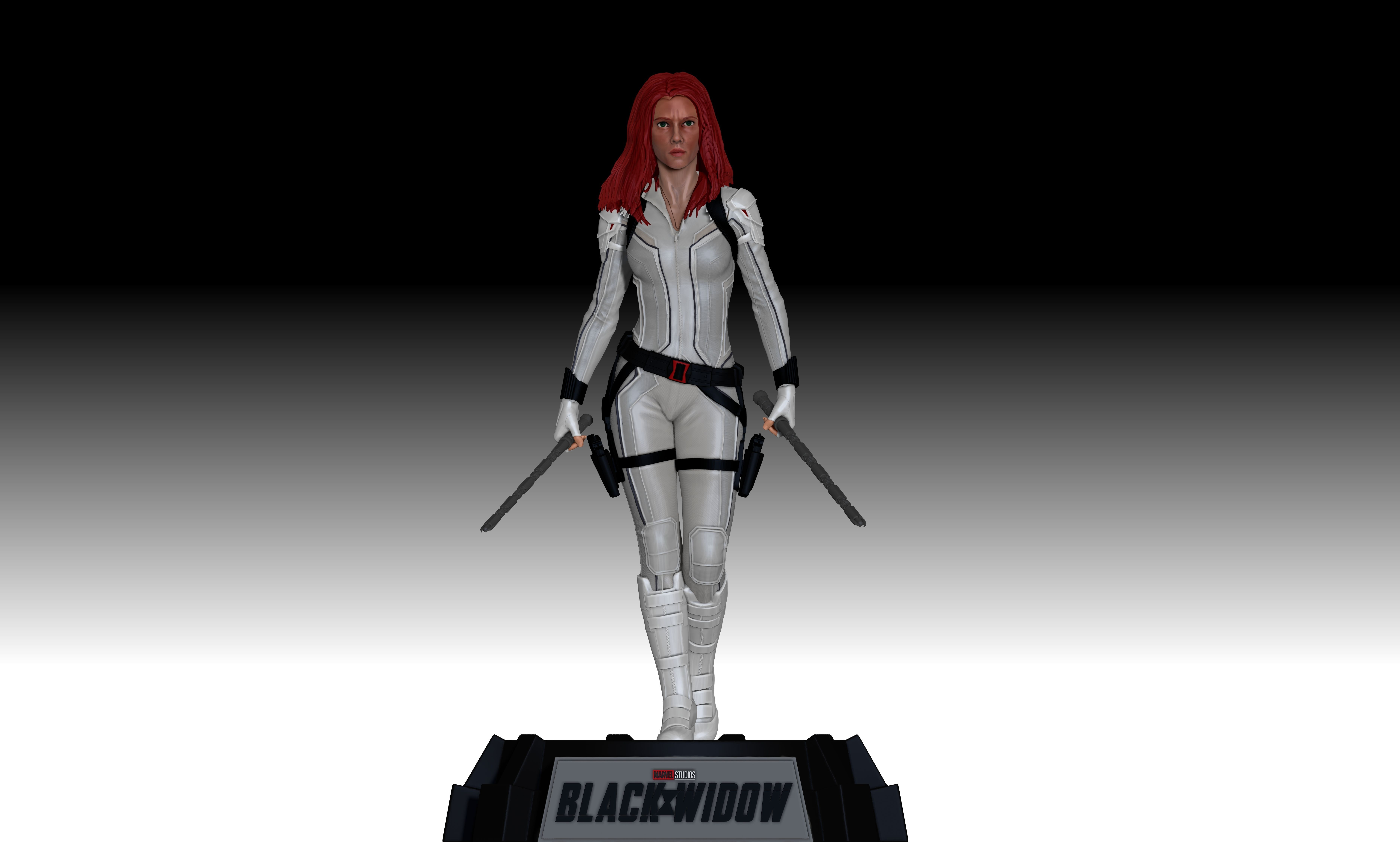 Scarlett Johansson  - Black WIdow for 3D Printing 3D print model_2