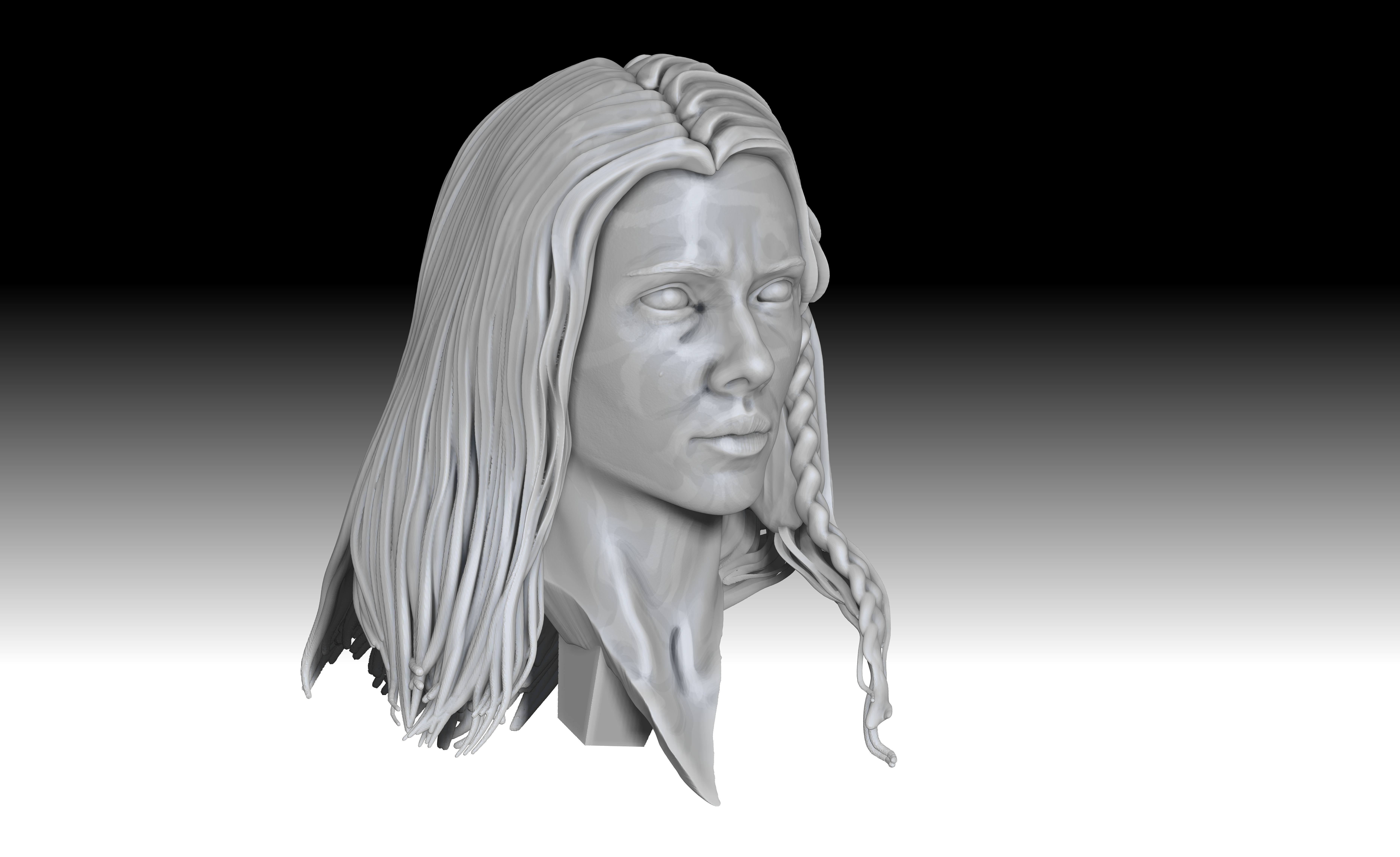 Scarlett Johansson  - Black WIdow for 3D Printing 3D print model_10