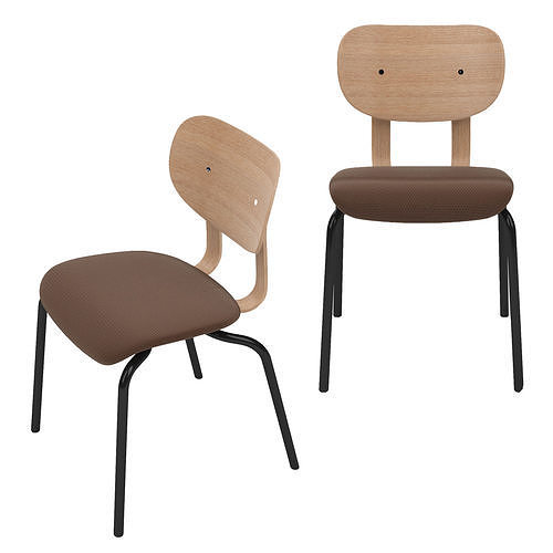 Hd Chair Stacking 3D model