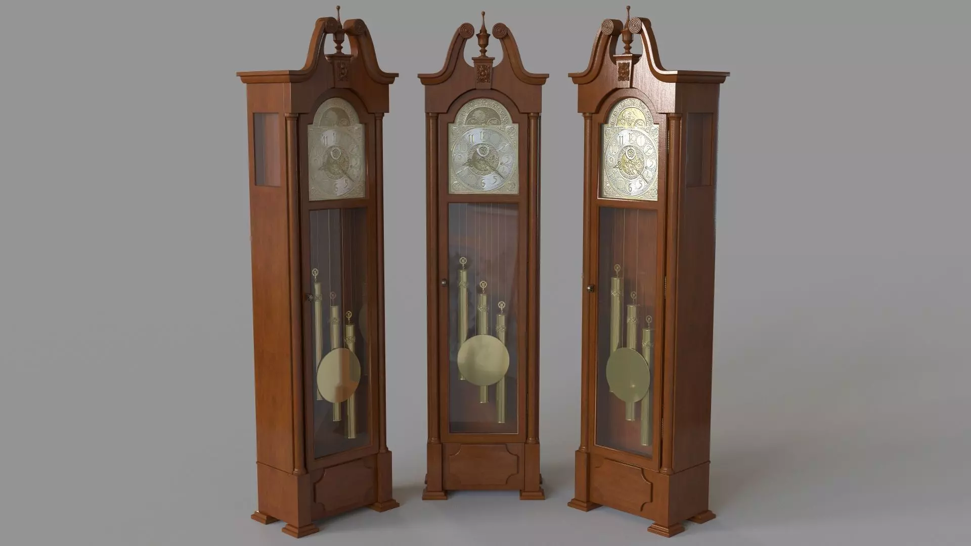 Howard Miller Grandfather Clock 3D model_0