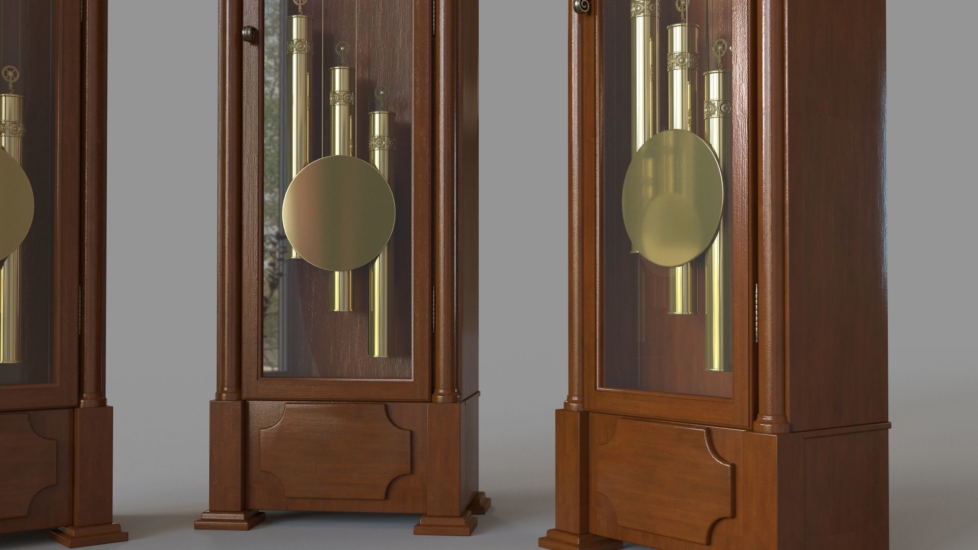Howard Miller Grandfather Clock 3D model_5