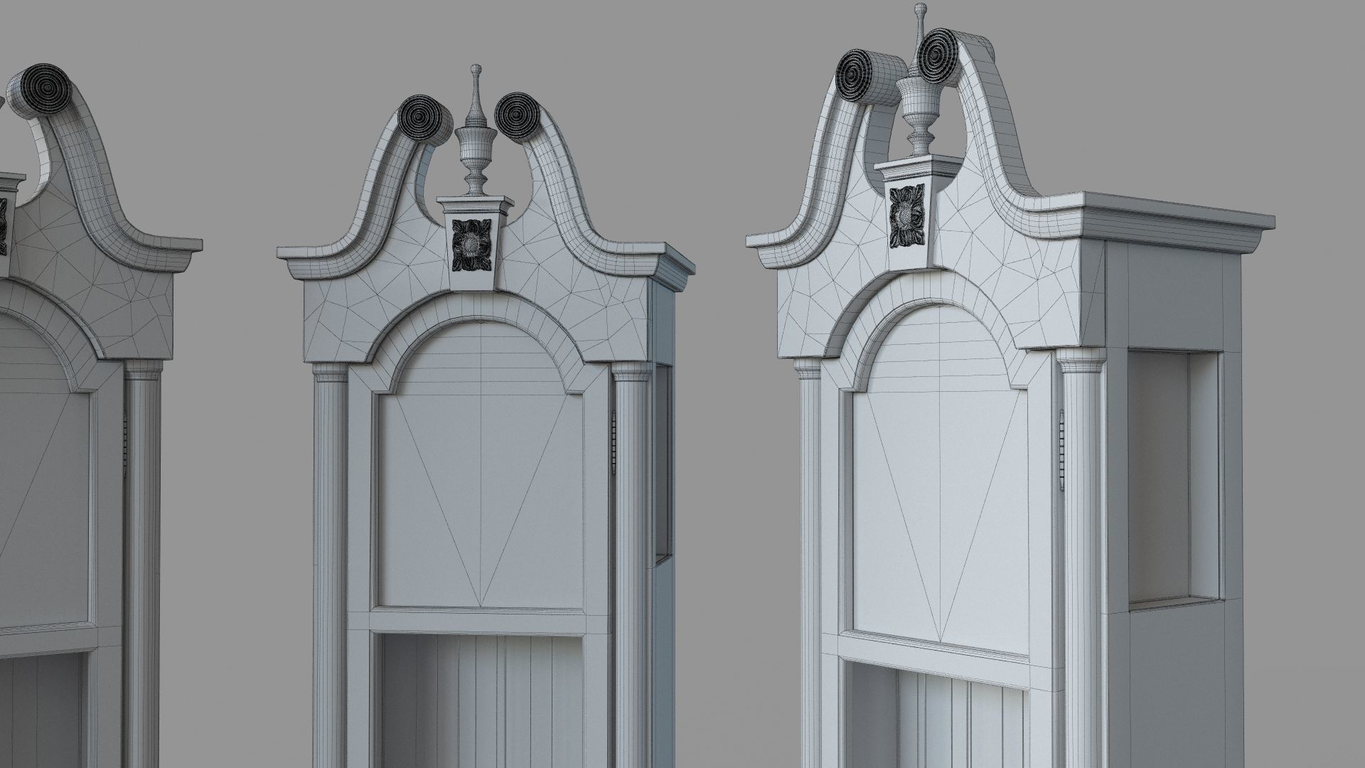 Howard Miller Grandfather Clock 3D model_7