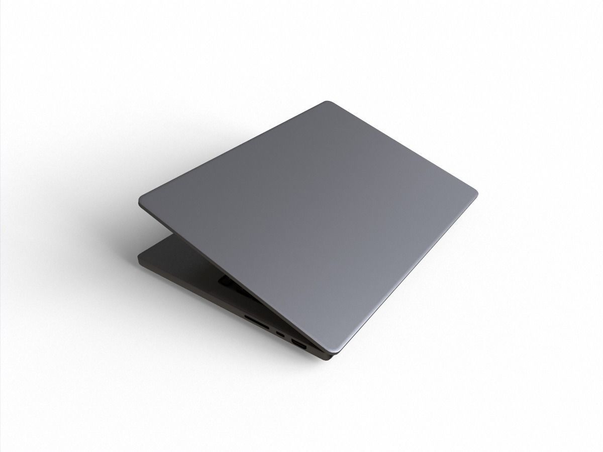 2021 M1 pro max Macbook pro 13 inch Low-poly 3D model_7