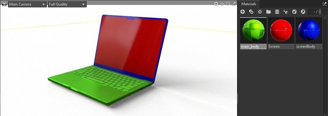 2021 M1 pro max Macbook pro 13 inch Low-poly 3D model_15