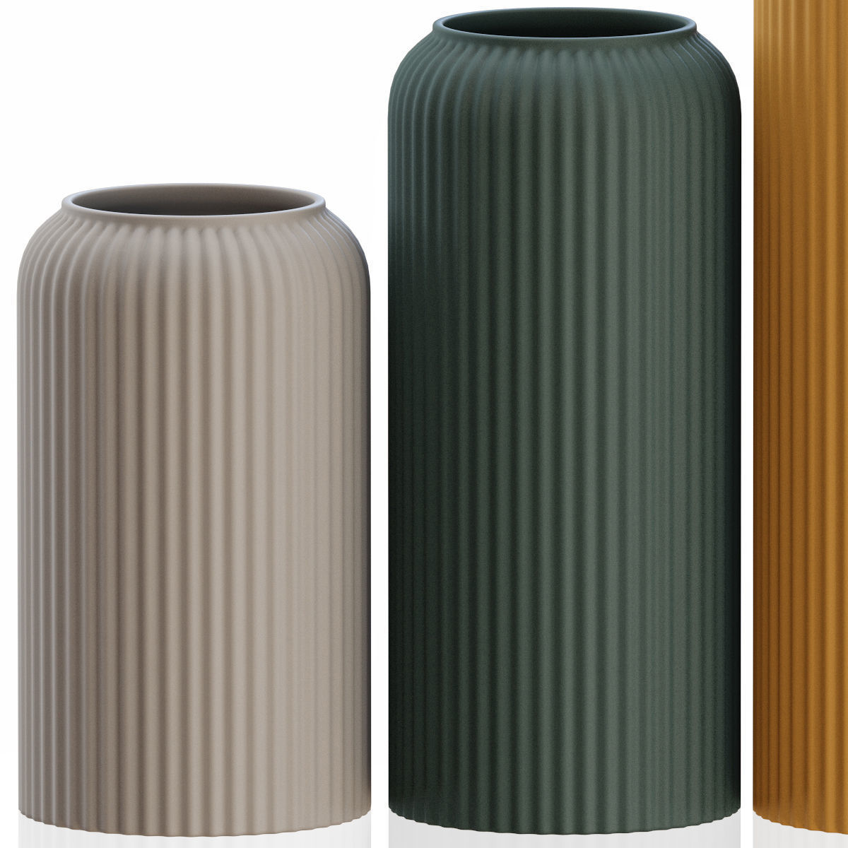 Vases 3 ceramic 3D model_2