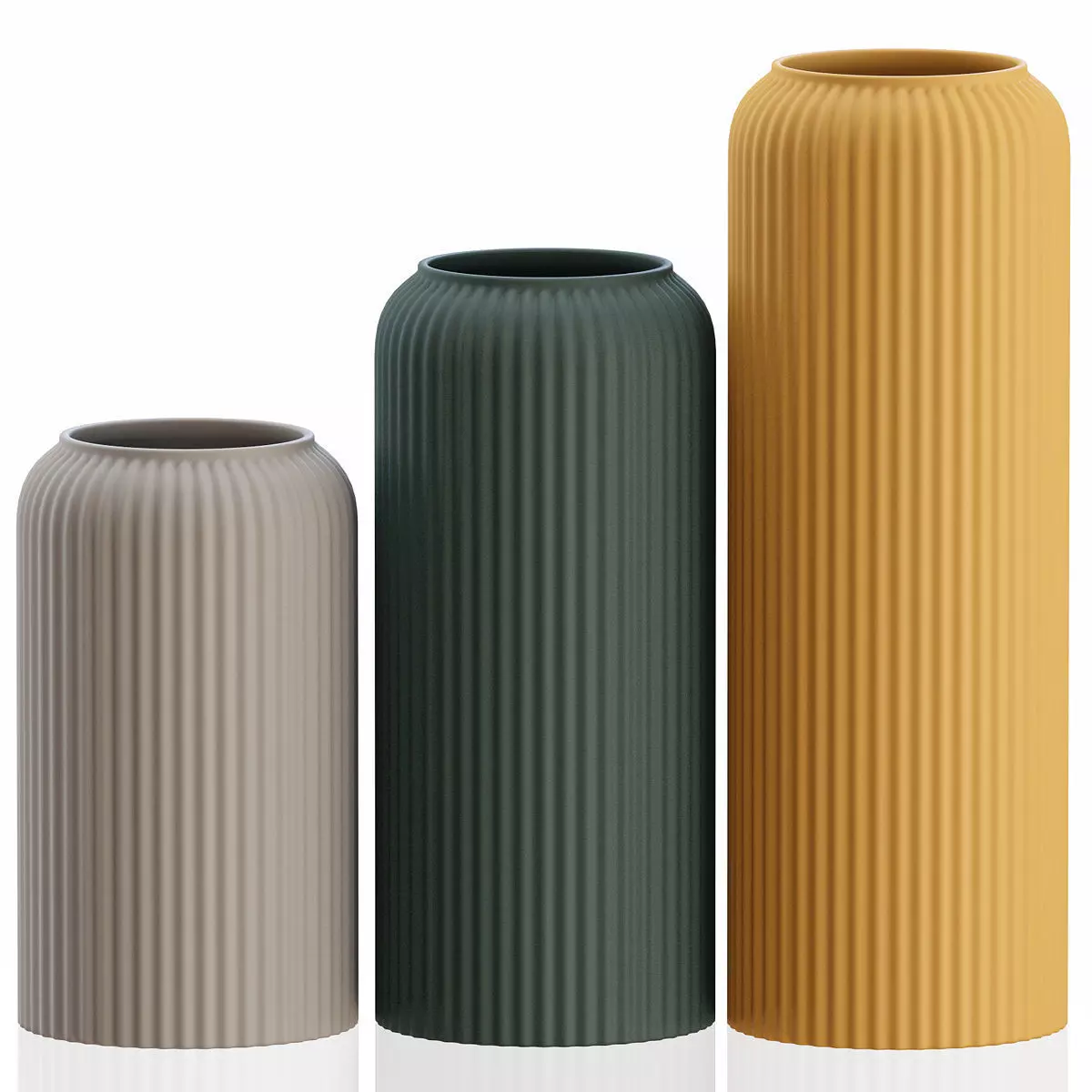 Vases 3 ceramic 3D model_0