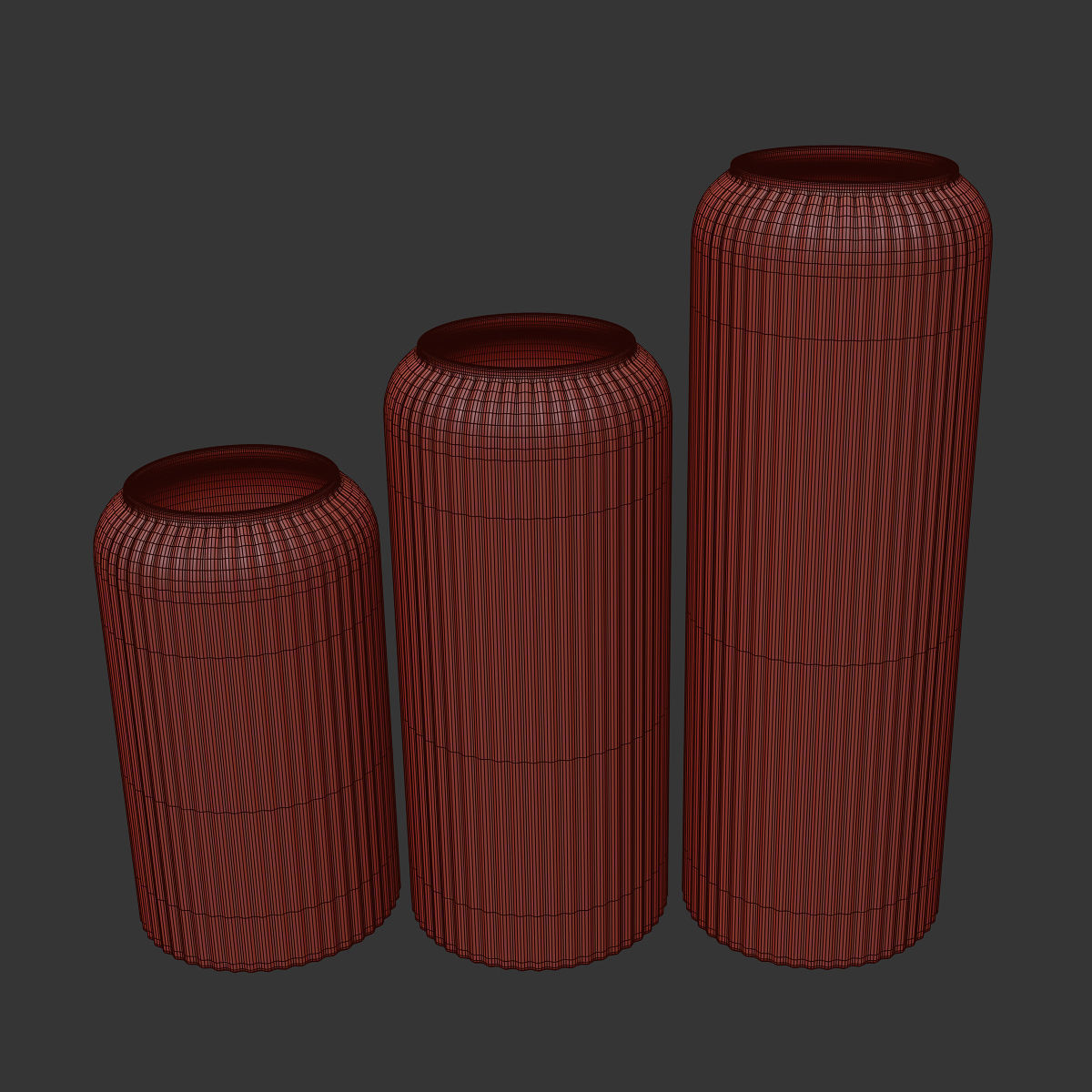 Vases 3 ceramic 3D model_7