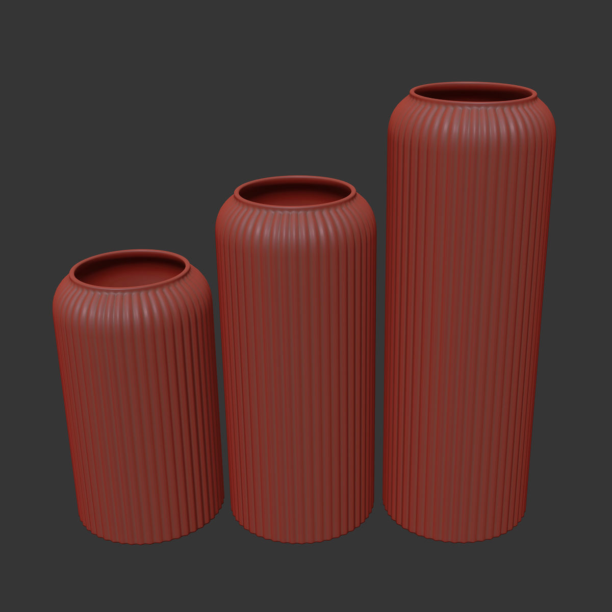 Vases 3 ceramic 3D model_6