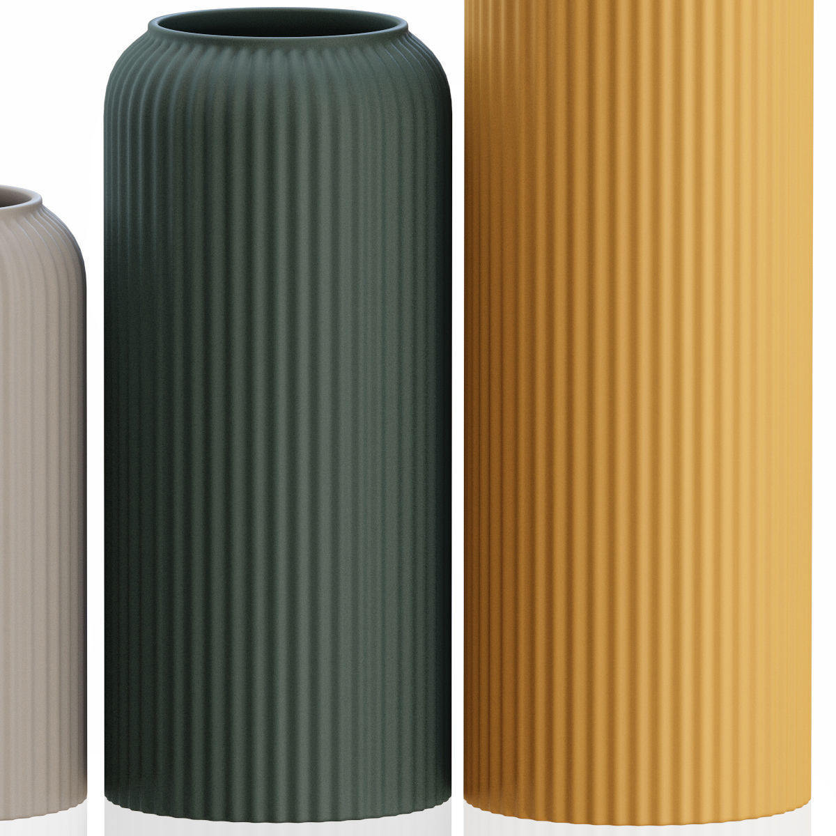 Vases 3 ceramic 3D model_3