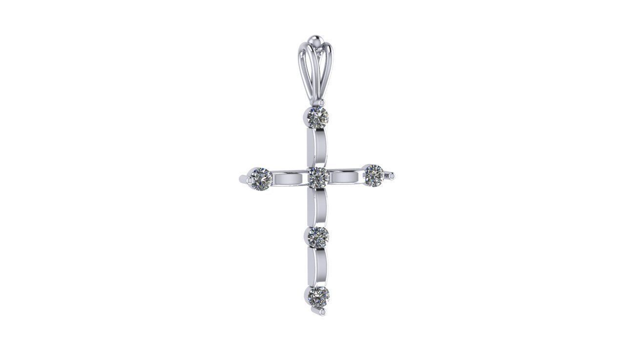 Cross Pendant 3D print model_2