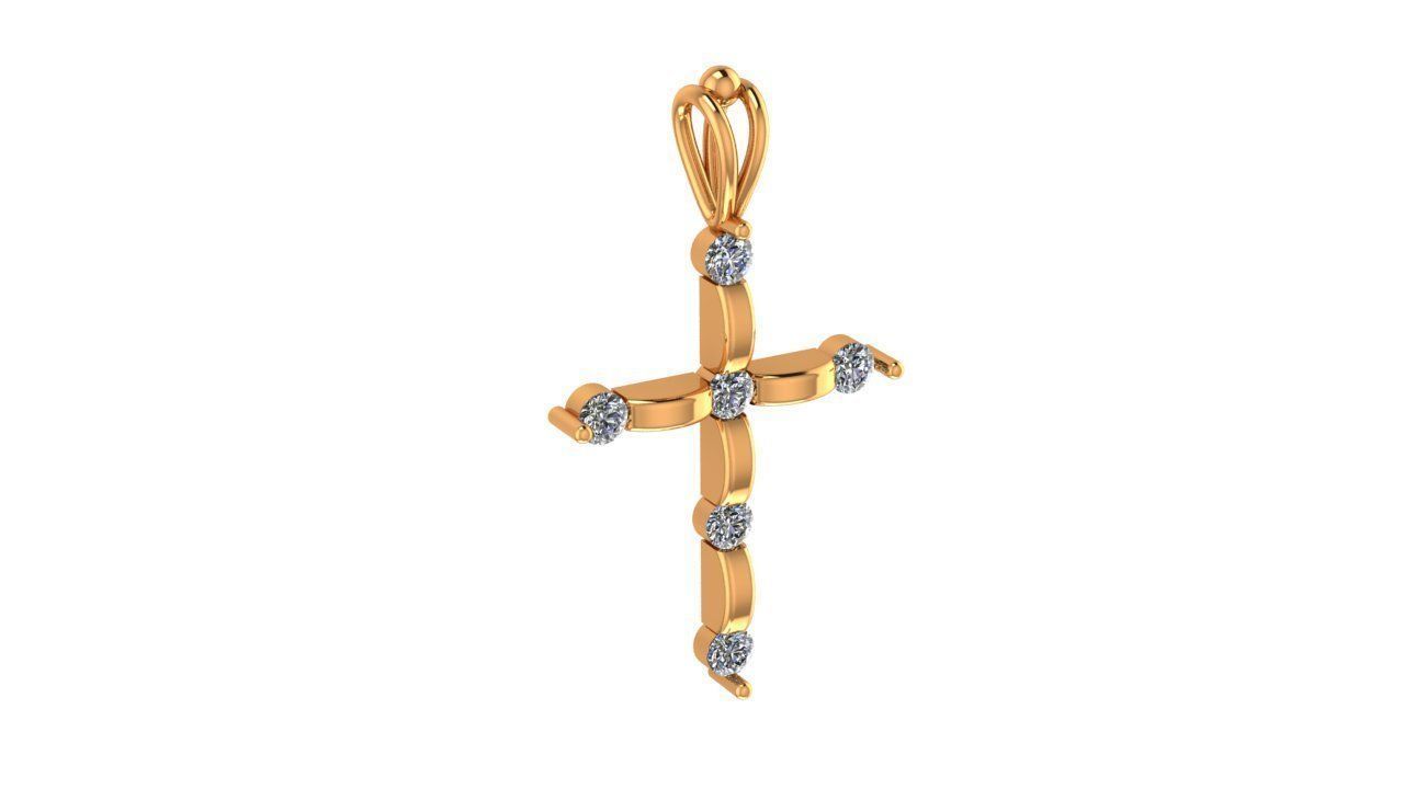 Cross Pendant 3D print model_8
