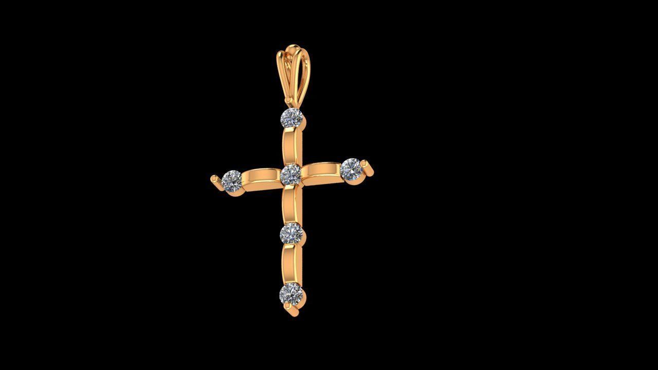 Cross Pendant 3D print model_12