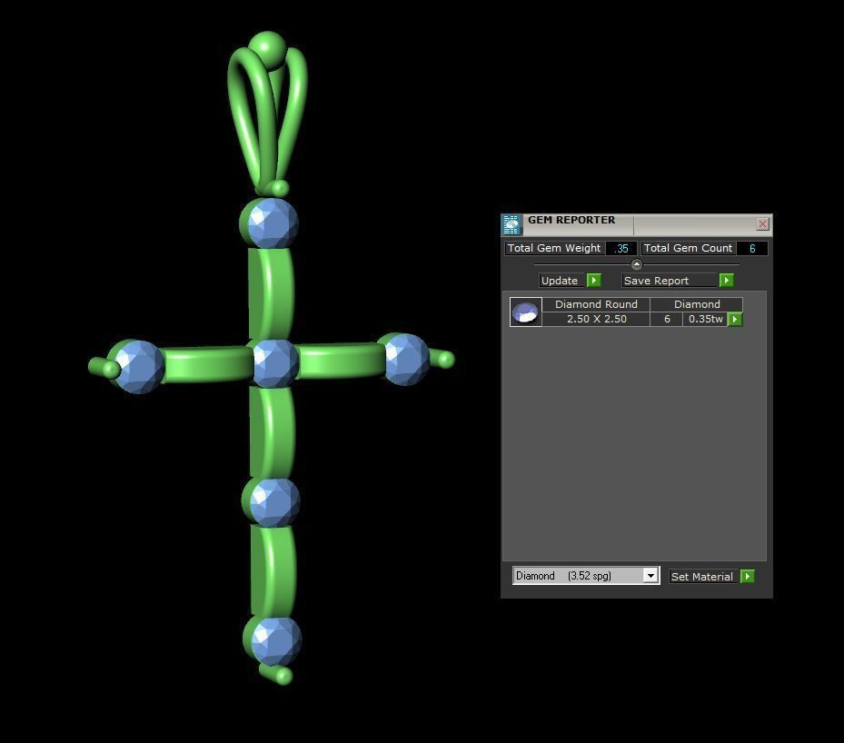 Cross Pendant 3D print model_3