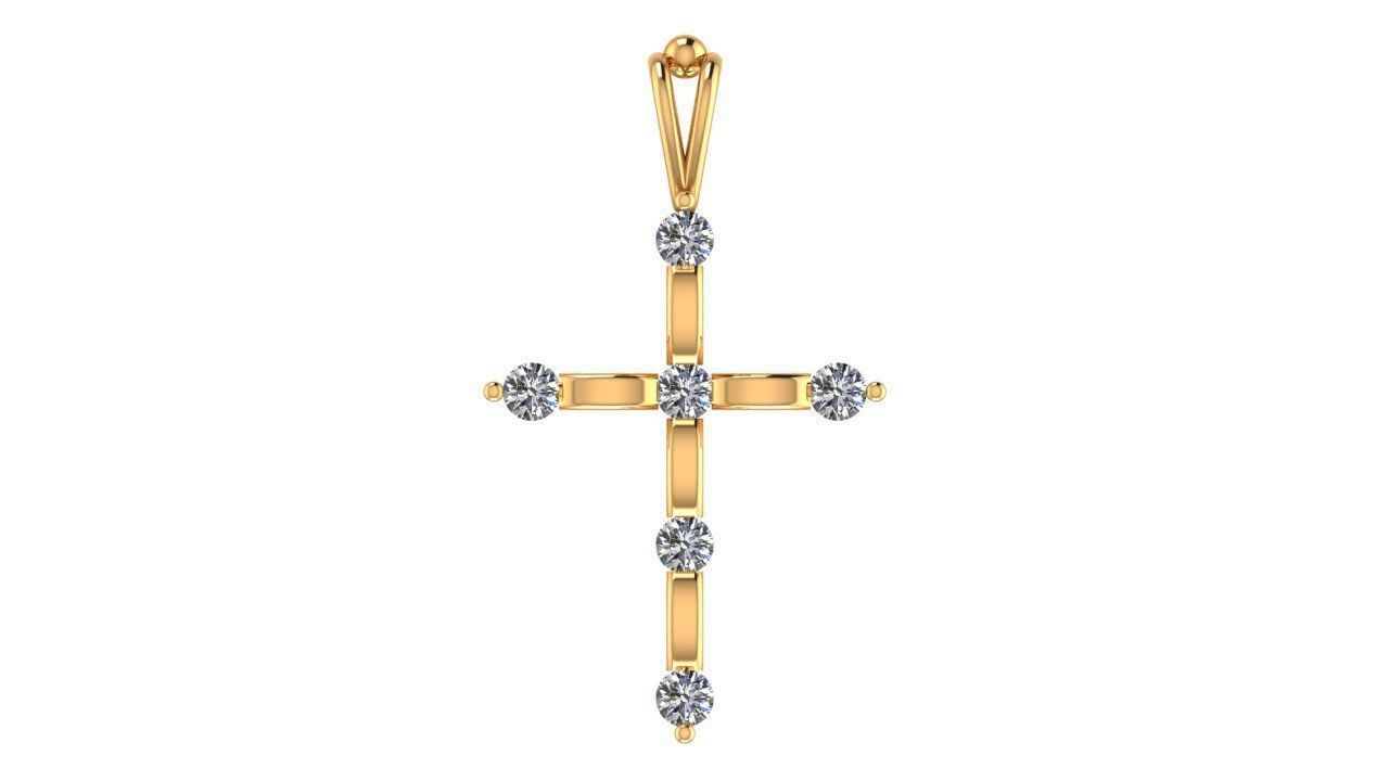 Cross Pendant 3D print model_6