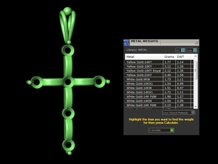 Cross Pendant 3D print model_4