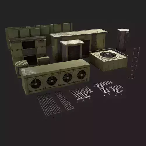 Building roof industry stuff collection 