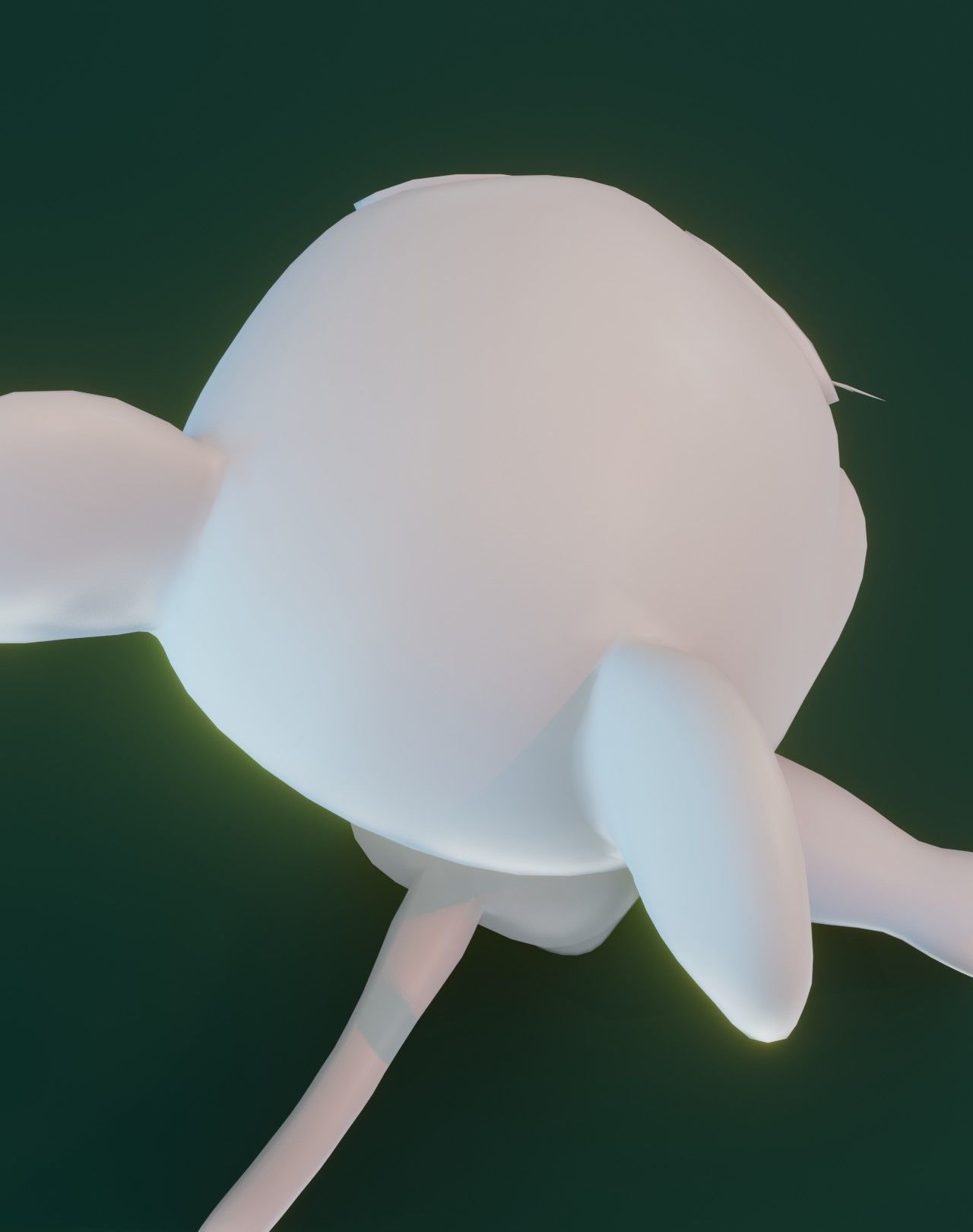 Cartoon Tiger Rigged Base Mesh 3D Model Low-poly 3D model_13