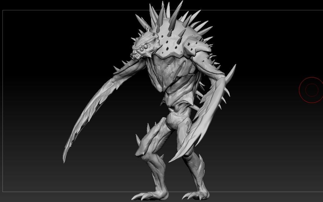 SpikeMonster - High-P 3D model_2