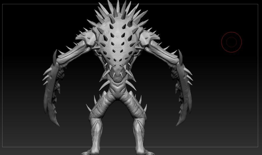 SpikeMonster - High-P 3D model_3