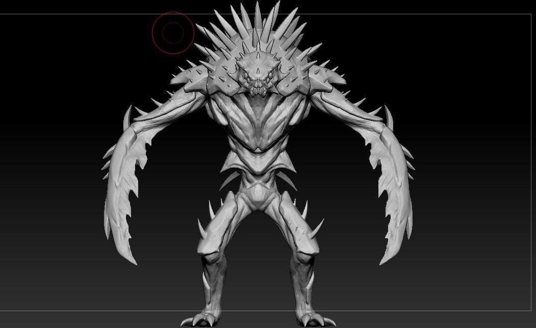 SpikeMonster - High-P 3D model_1