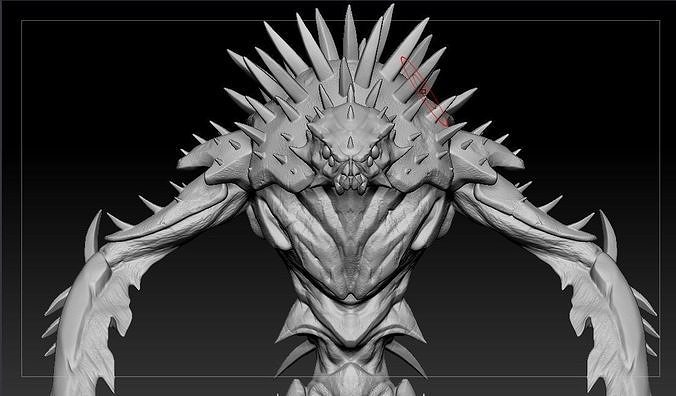 SpikeMonster - High-P 3D model