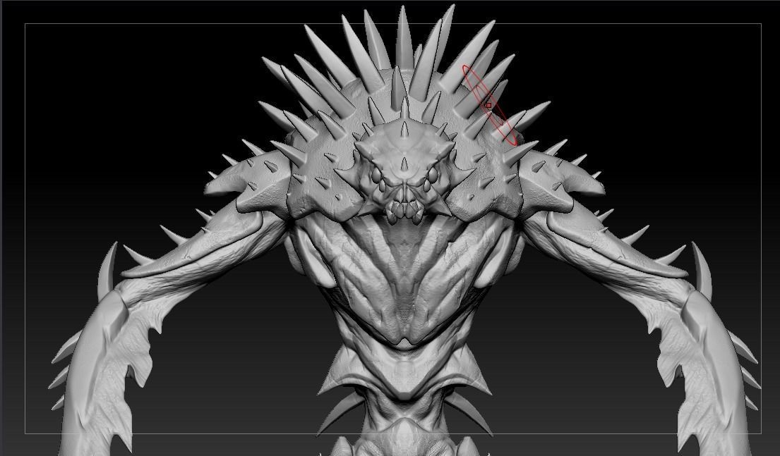 SpikeMonster - High-P 3D model_0