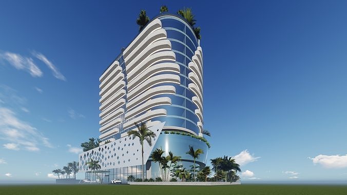 hotel model 3D model