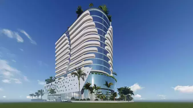 hotel model 3D model