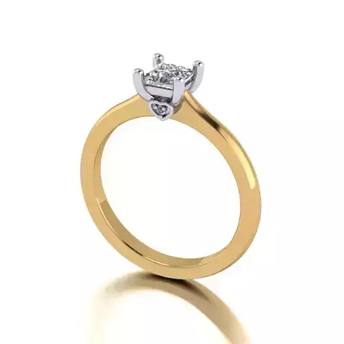 Princess Heart Engagement Ring