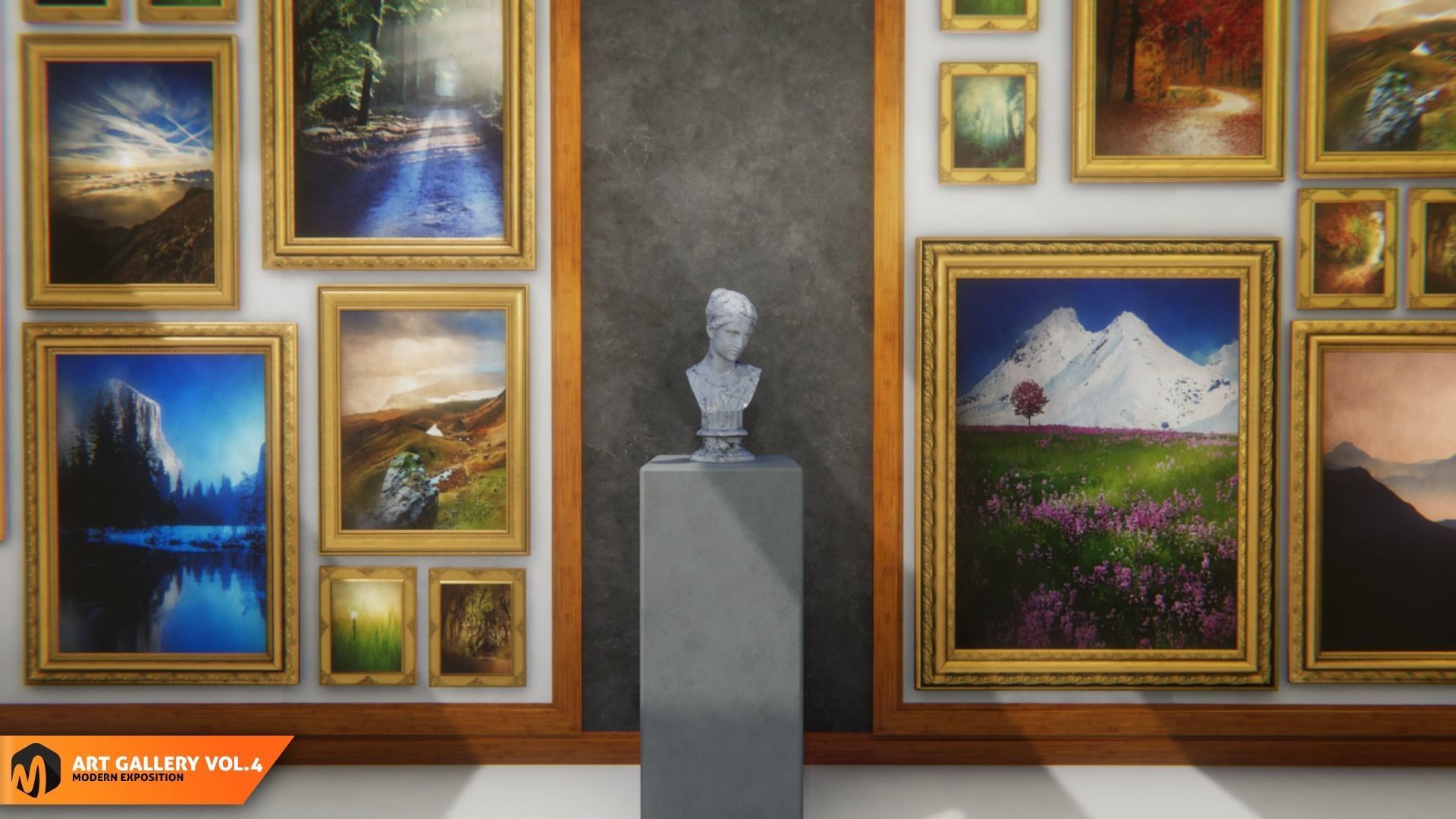 Art gallery Vol4 - modern exposition 3D model_7